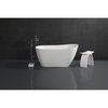 Aqua Eden 51.56 L, 28.38 W, Glossy White/Matte White, Solid Surface White Stone VRTSS513026
